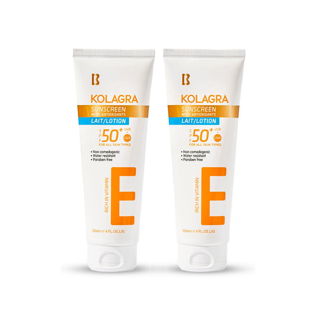 Offer Kolagra Sun Screen Lotion 120ml (1+1)