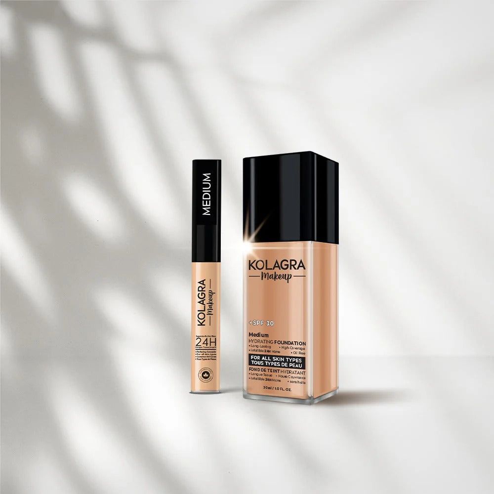 Kolagra Offer Makeup Foundation medium+ Concealer medium.