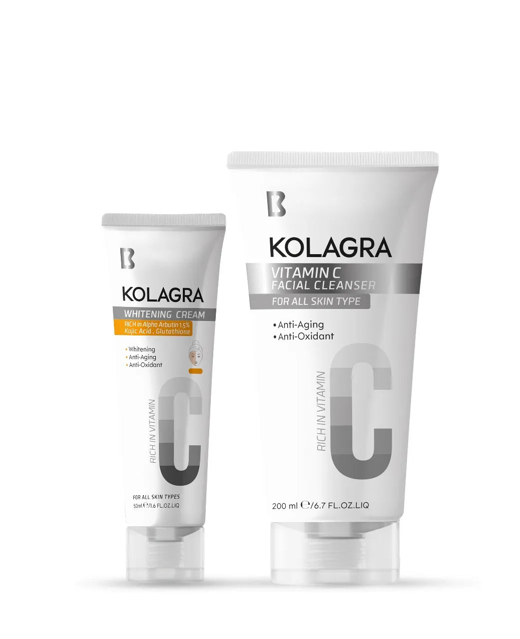 Kolagra Offer Facial Wash+Whitening Cream 50+200ml