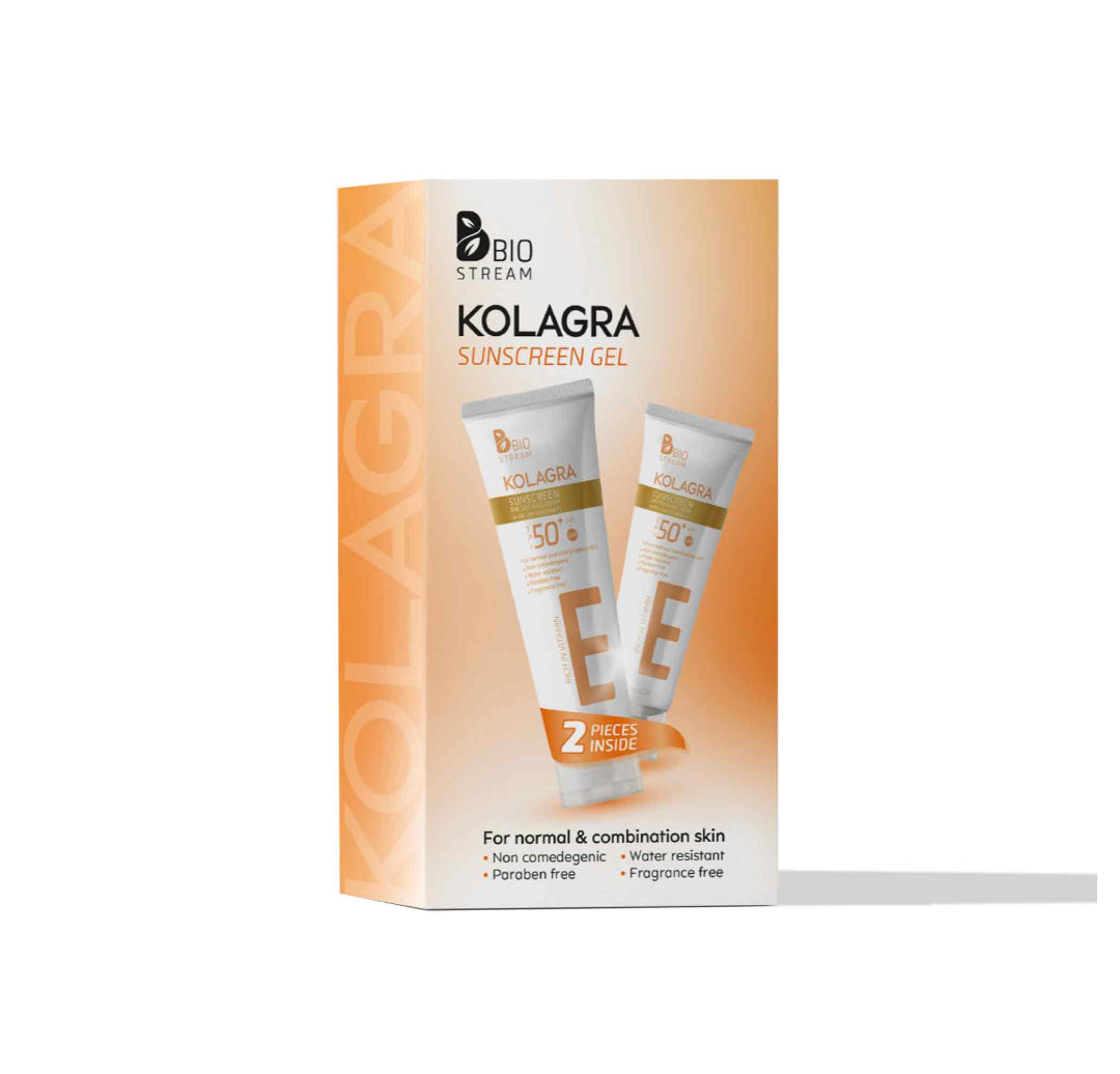 Kolagra Offer Sunscreen Gel Cream 1+1 promo pack