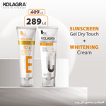 Load image into Gallery viewer, Kolagra Offer whitening cream for face with alpha Arbutin 50ML+ Sun Screen Gel Cream SPF50+50ML
